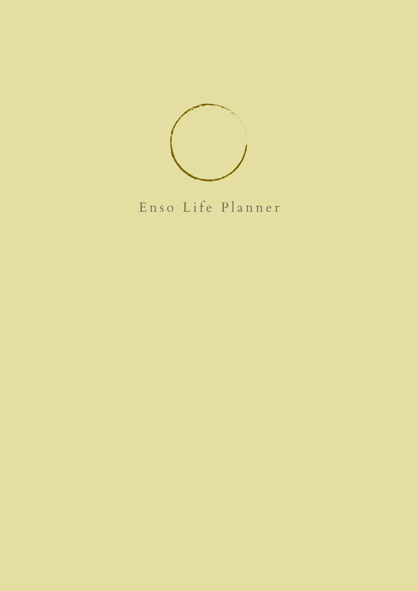PRESALE: The Enso Life Planner 2026 Beige